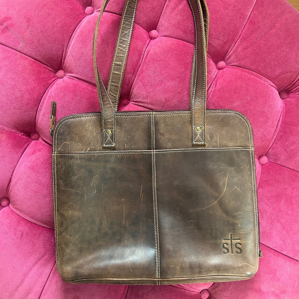 STS Ranchwear Leather Tote Bag